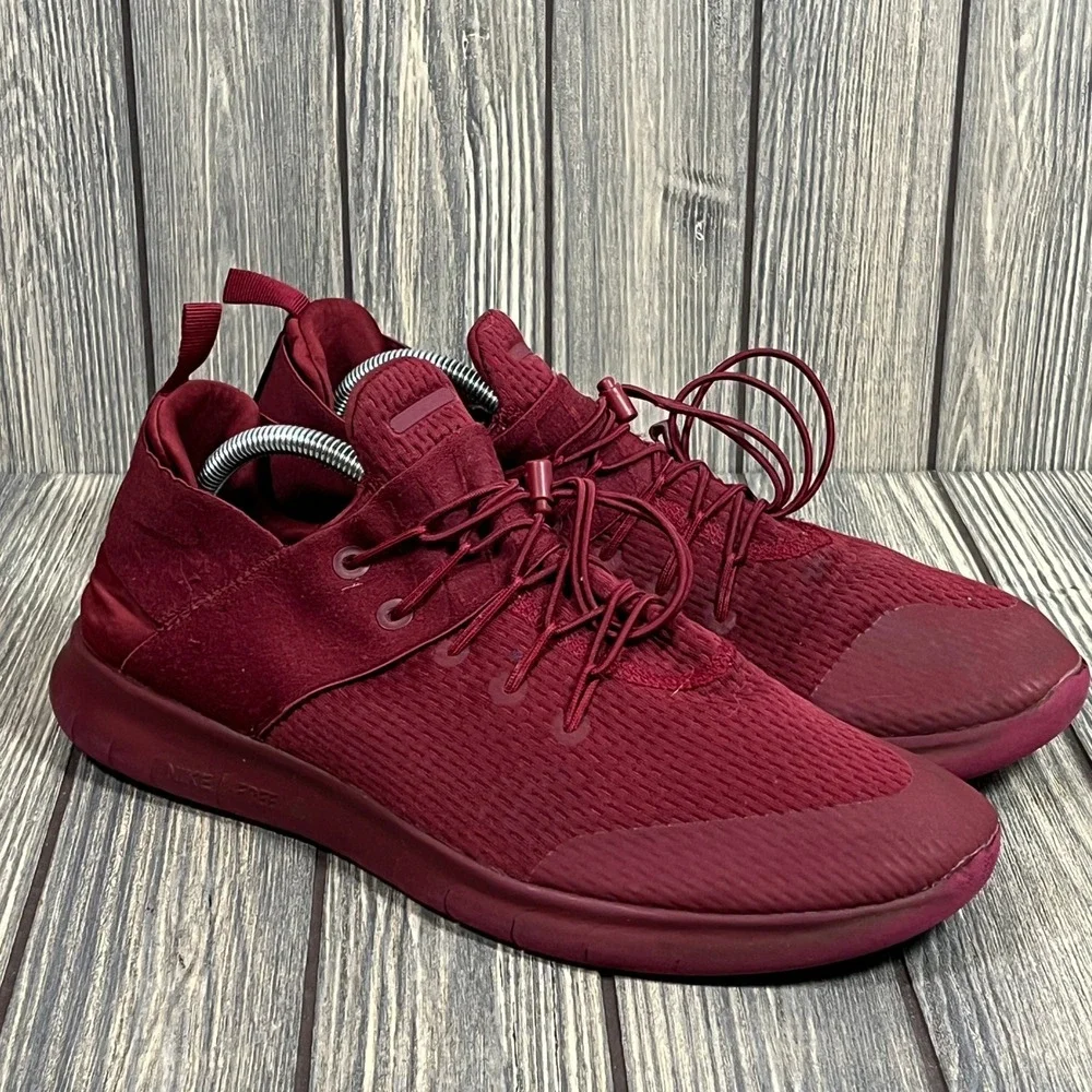 Nike Free RN Commuter Men Sz 12 Burgundy Maroon Running Shoe Sneaker 880841-606